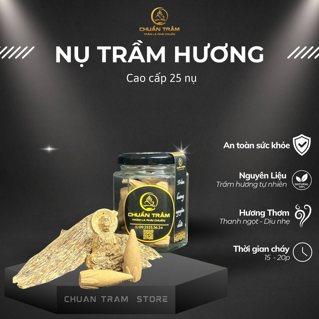 Nhang Nụ trầm hương cao cấp Chuẩn Trầm