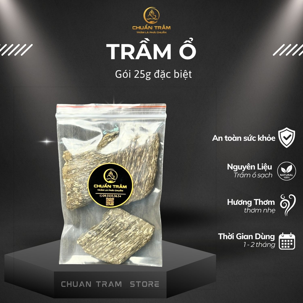 Combo trầm ổ ( trầm miếng) đặc biệt và lư điện - chuẩn trầm