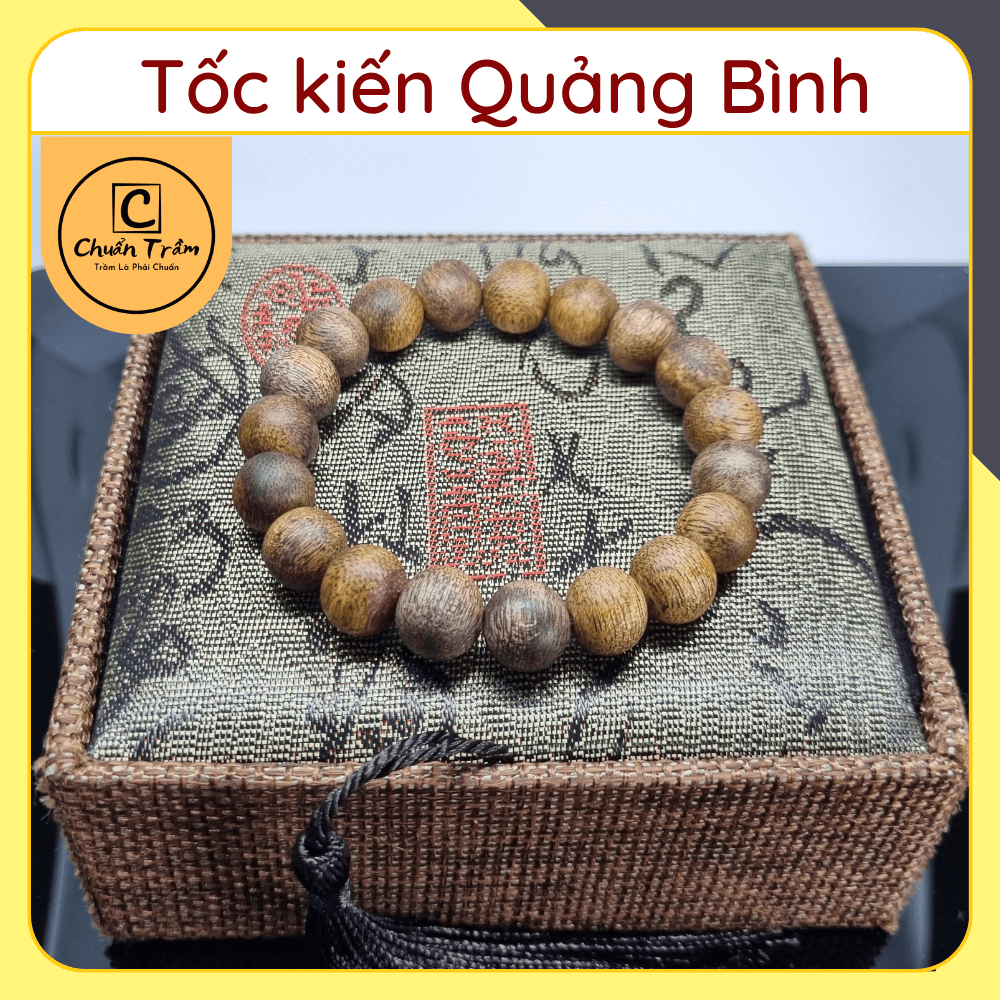 Vòng Tay Trầm Hương tốc kiến Quảng Bình tự nhiên Chuẩn Trầm