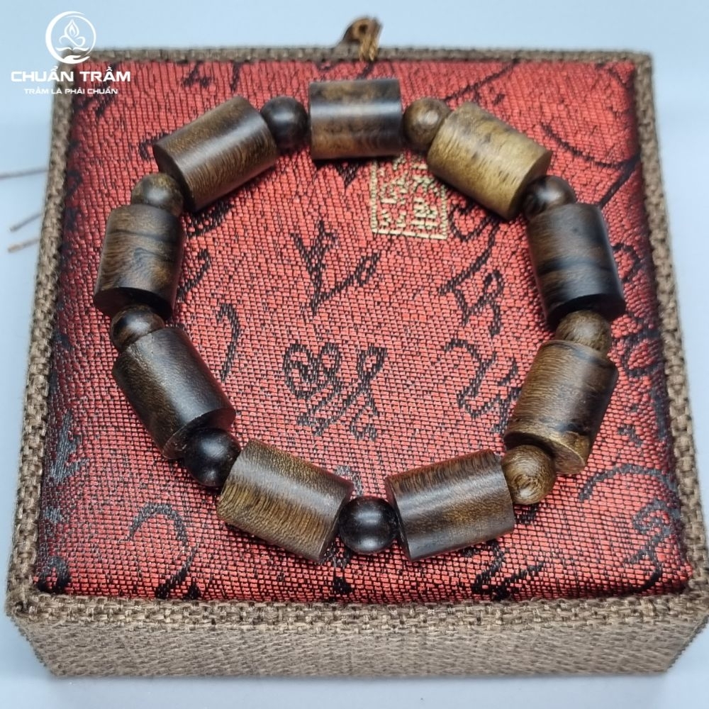 Vòng Tay Trầm Hương Trúc Công nghệ Indo Chuẩn Trầm - ngọt thanh, bao mùi vĩnh viễn