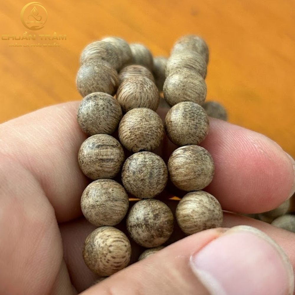 Vòng tay trầm hương 108 tự nhiên Khánh Hòa cao cấp - Chuẩn Trầm