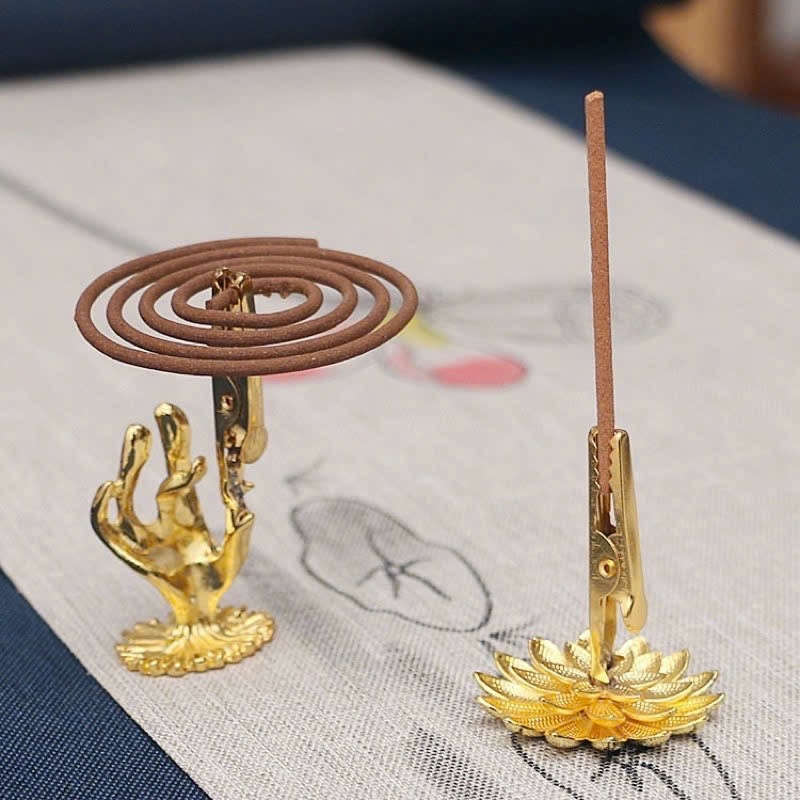 Kẹp đốt nhang không tăm và nhang vòng trầm hương - Chuẩn Trầm