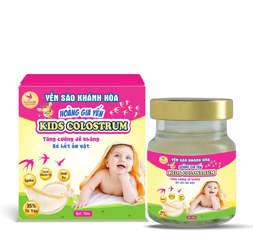 Yến sào Khánh hoà HOÀNG GIA YẾN kids Colostrum
