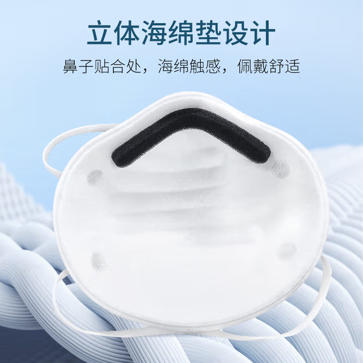 Khẩu trang KN95 5 lớp, Màu Trắng, hiệu AMS, Model: A8210, hộp 20 chiếc
