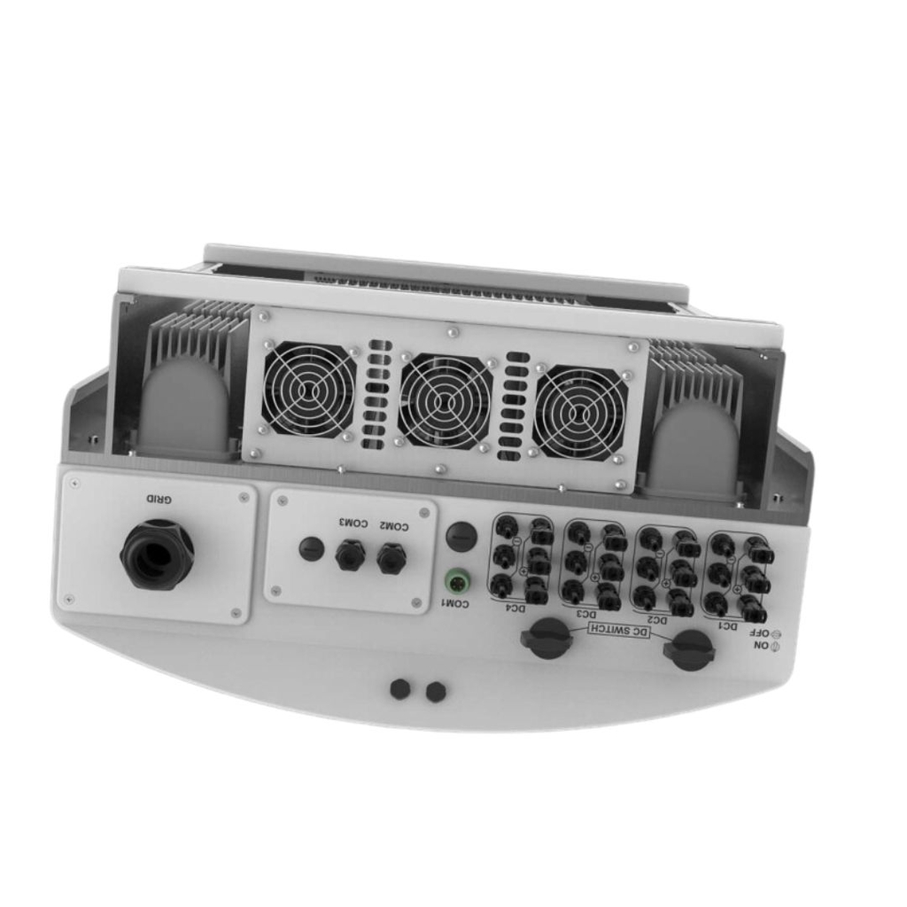 Biến tần Inverter (nghịch lưu) dùng trong hệ thống điện mặt trời, Công suất 50KW, 3 pha, nối lưới bám tải, hiệu Solis Model: Inverter Solis 3P50KW-4G-DC