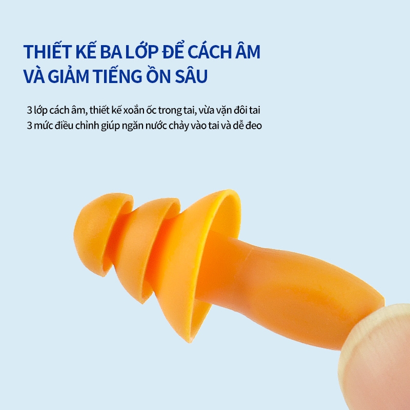 Nút bịt tai Ams chống ồn TPU 32dB model: 311x Hộp 100 cái