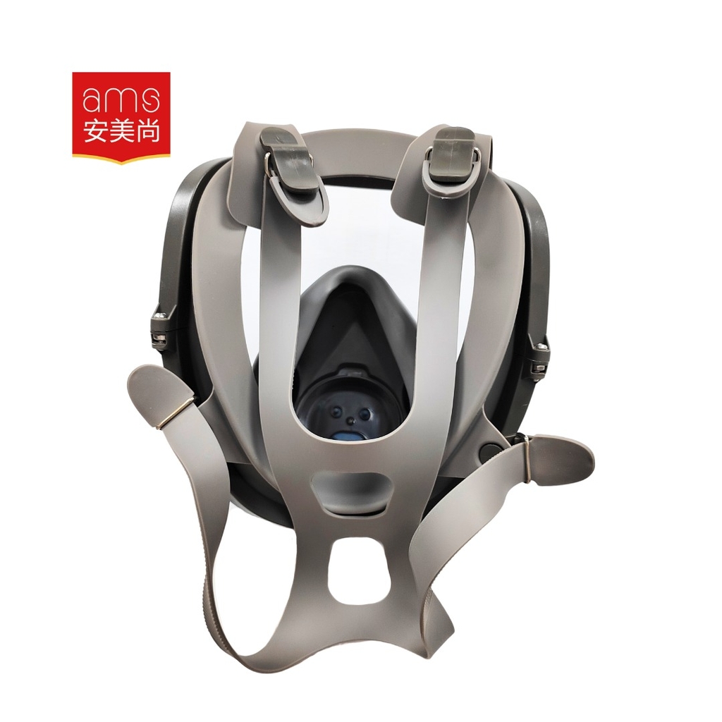 Mặt nạ chống độc cả mặt A680 (Thương hiệu: Ams, Full face, bằng cao su silicon, Đóng Hộp 1 chiếc)