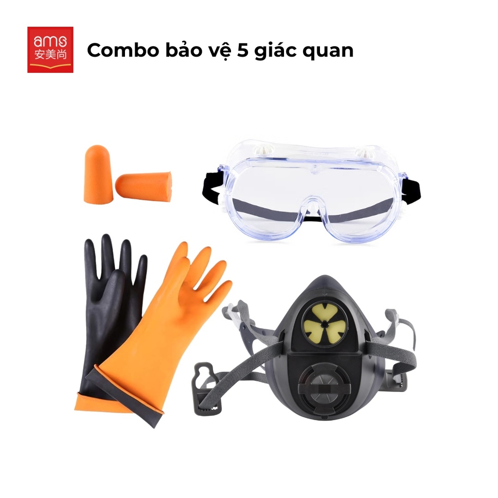 Combo bảo hộ 5 giác quan cho phun thuốc sâu cho cây cà phê, sầu riêng, hồ tiêu
