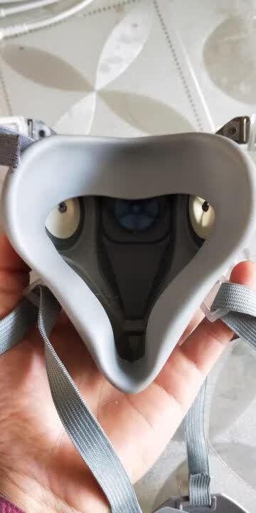 A620 half-face respirator mask (AMS brand, made of TPU, packed in a single-unit pouch)