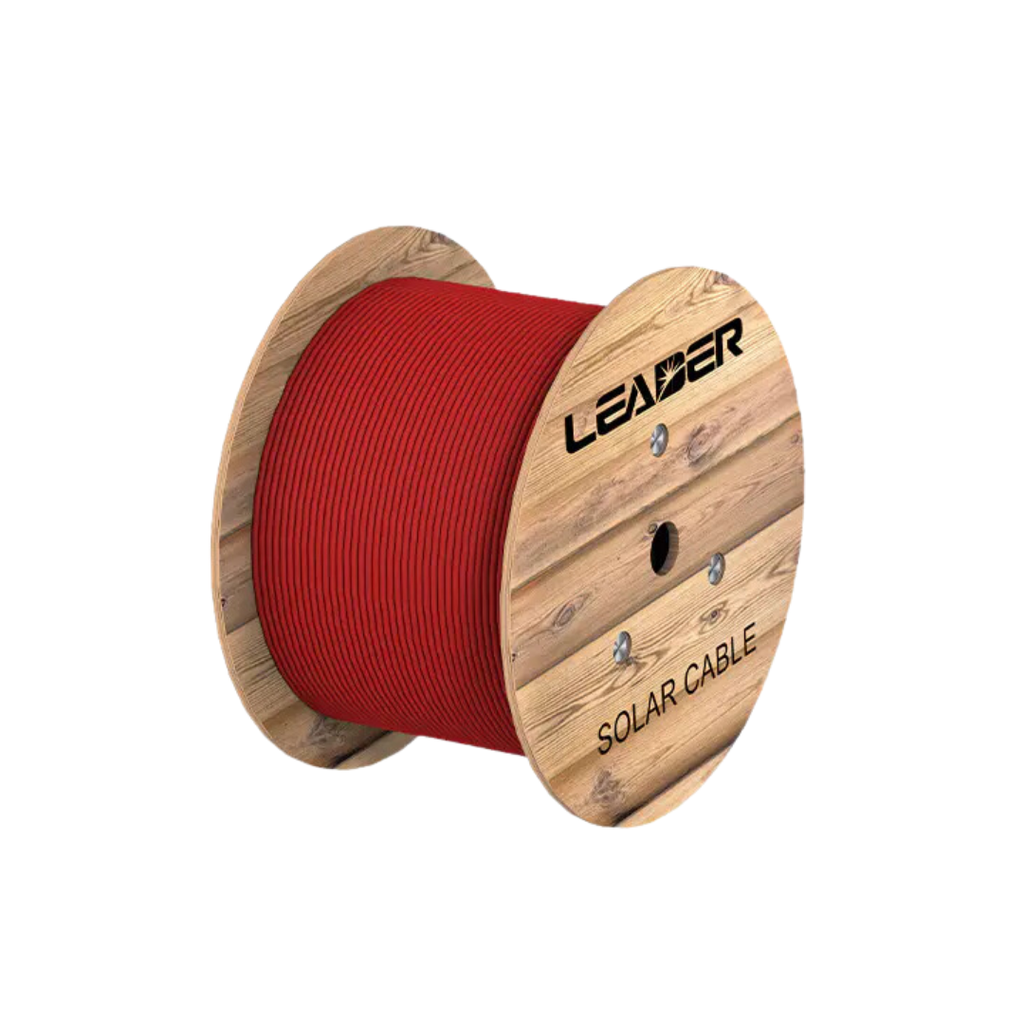Dây cáp điện Leader 4mm (Solar cable 1*4MM2) (1500V H1Z2Z2-K - cuộn 1000m sx2024)