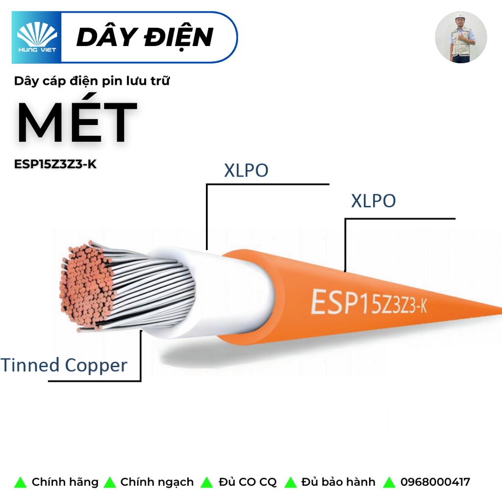 Dây dẫn điện bọc plastic dùng cho pin lưu trữ TUV 2PfG 2693/CE, điện áp 1500V, tiết diện lõi:35mm2, hiệu LEADER