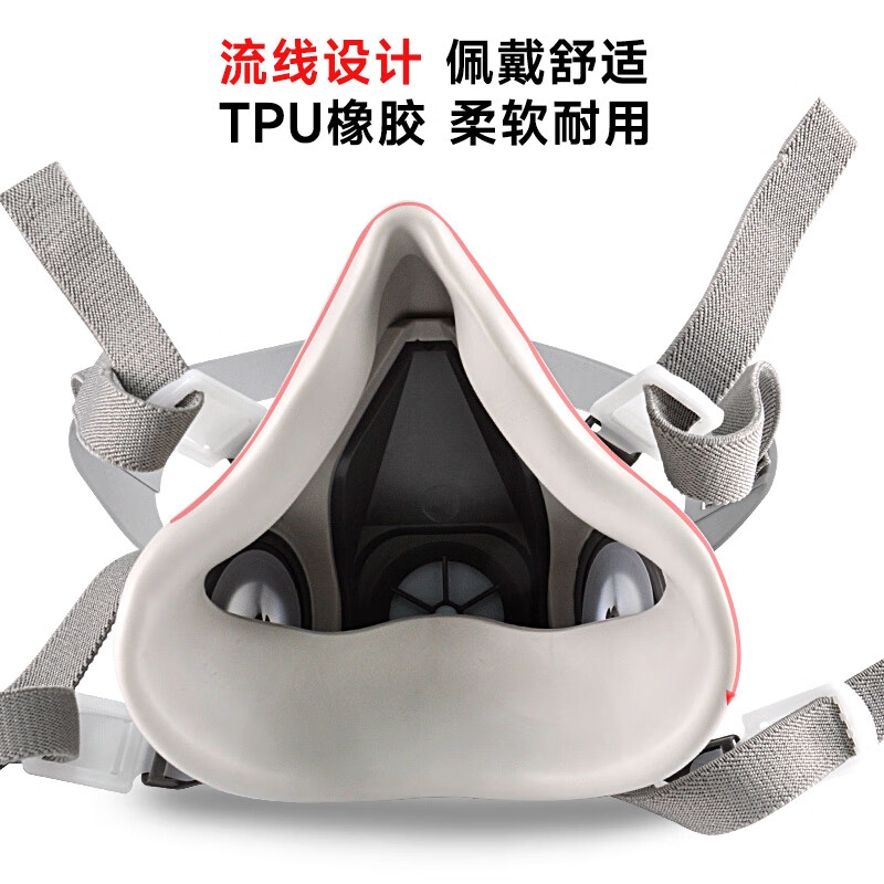 A620 半面防毒マスク（AMS ブランド、TPU 製、1 個入り）