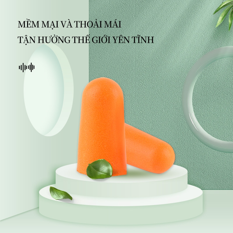 Nút bịt tai Ams chống ồn bằng bọt (bọt polyurethane, SNR 37dB) 10 set/ gói