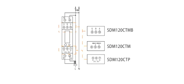 Zeroexport Meter kèm CT SDM120CTM