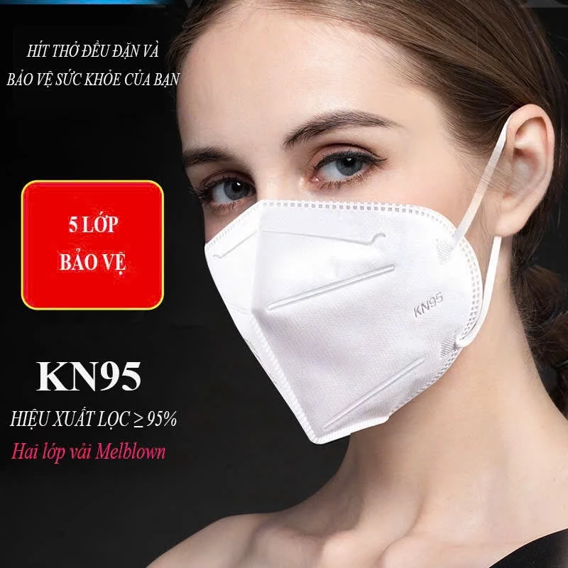 Khẩu trang KN95 5 lớp AMS A9501 phòng Covid, hộp 50 chiếc