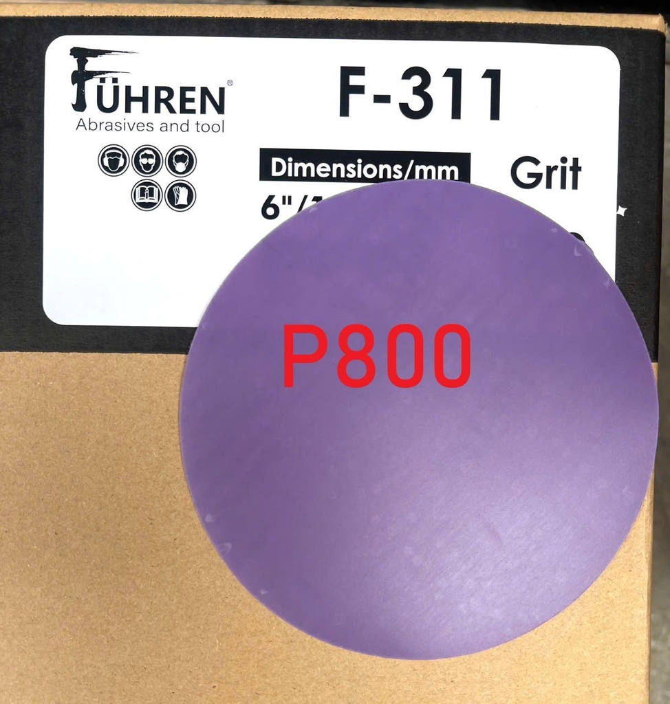 Nhám FILM FUHREN chà bề mặt sơn matit đánh bóng gỗ hạt ceramic loại 6inch cao cấp siêu bền sắc