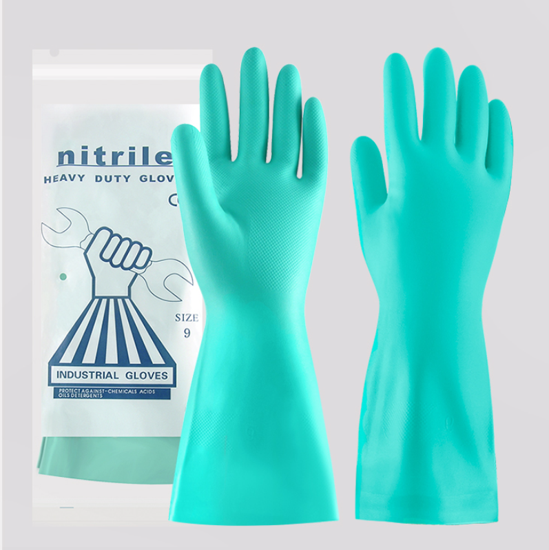 Găng tay Ams Nitrile chống hóa chất 35cm 65g model A536