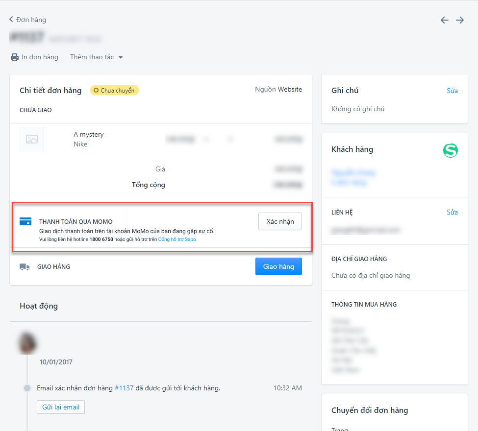 Website bán hàng Sapo khởi tạo nhanh, có sẵn nền tảng