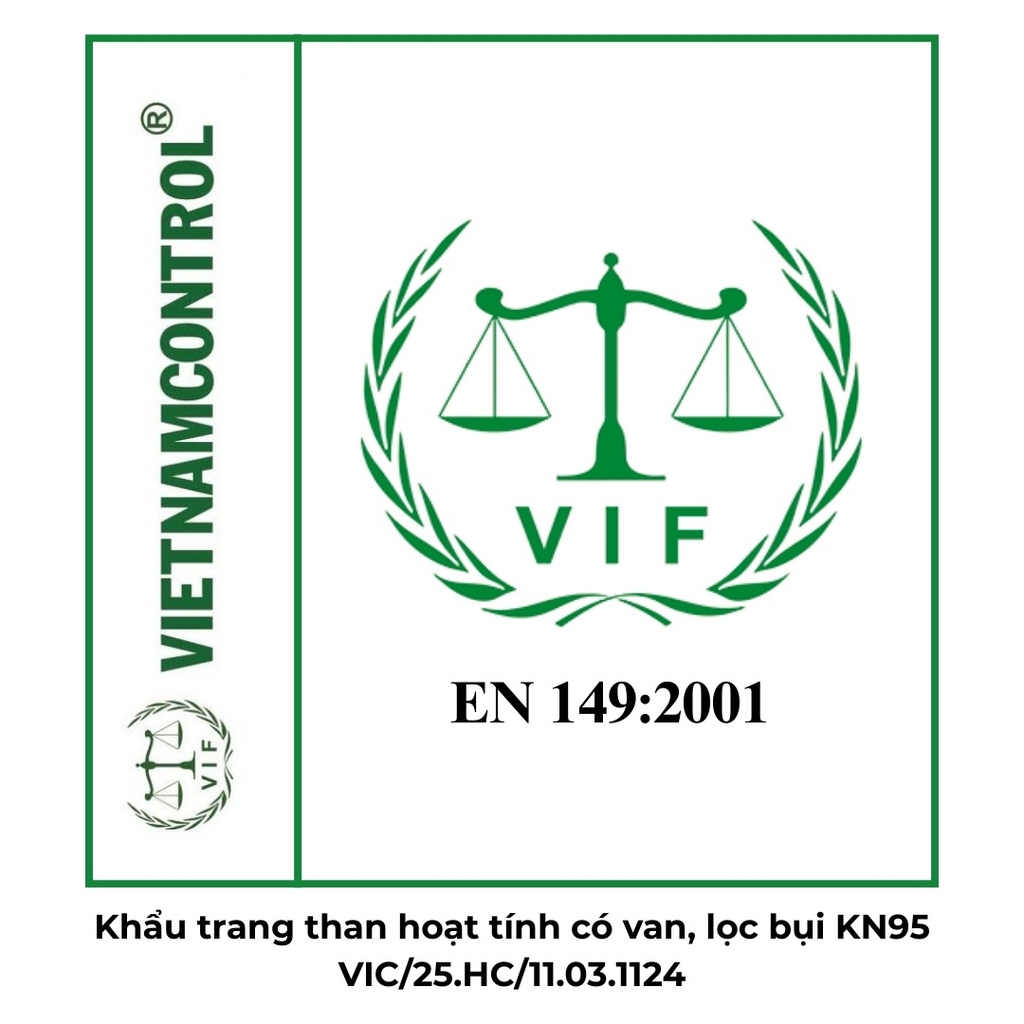 Khẩu trang hoạt tính có van, quy cách A9541V (hiệu AMS, chuẩn KN95, có than hoạt tính, hộp 25 chiếc)