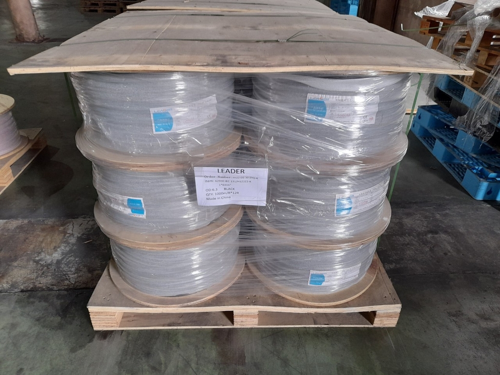 Dây cáp điện Leader 4mm (Solar cable 1*4MM2) (1500V H1Z2Z2-K - cuộn 1000m sx2024)