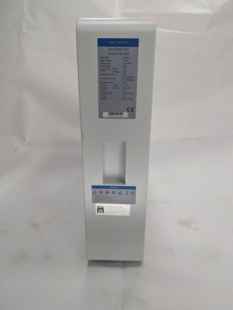 Pin lưu trữ Lithium-ion Easyway treo tường 10KWh bảo hành 10 năm UNIV-10KWhFs