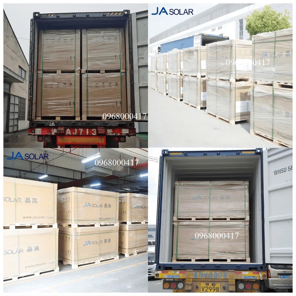 Tấm pin NLMT JASolar 540W 2 MẶT KÍNH Mono Halfcell Ptype bảo hành 12 năm 540WP JA72D30 540