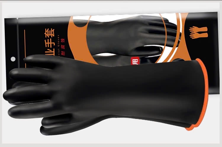 Chemical-resistant rubber gloves brand AMS (acid- and alkali-resistant) A539, A5392, A5395
