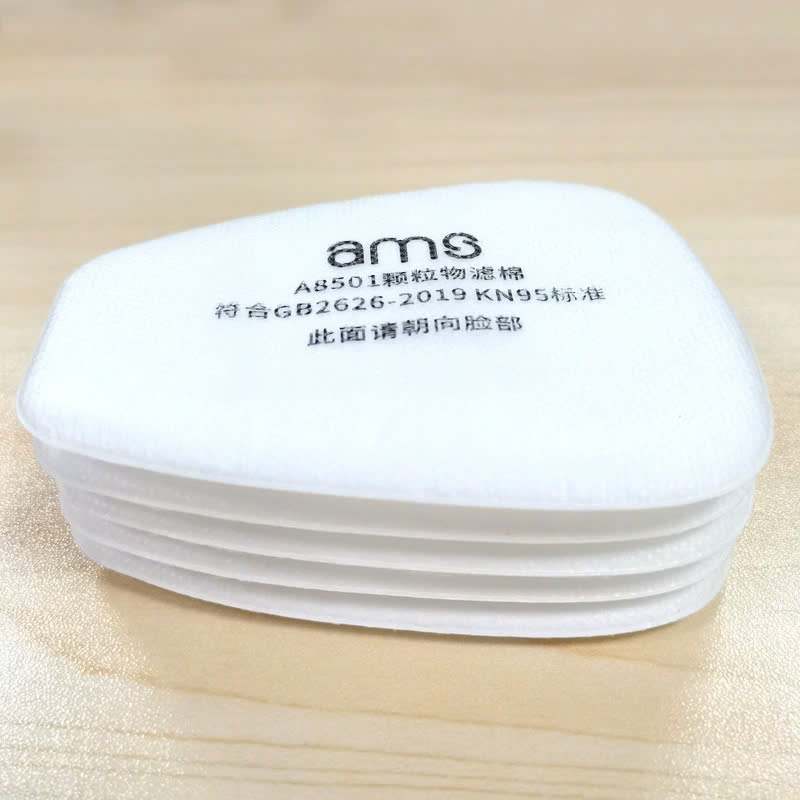 KN95 dust filter (AMS KN95 filter pad for dual-cartridge respirator model A8501) EN149 QCVN12