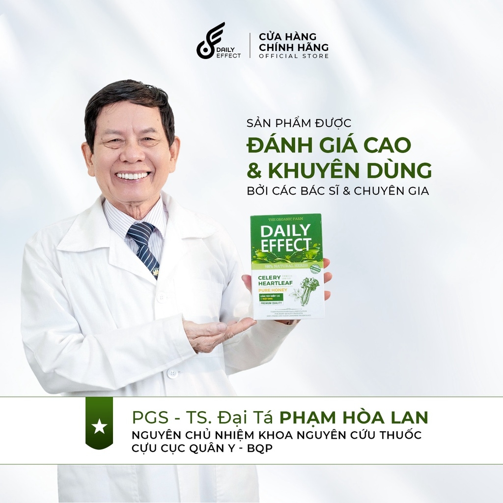 Bột Cần Tây, Diếp Cá, Mật Ong Daily Effect Nước Uống Giảm Mụn