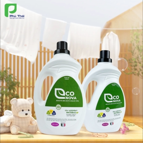 Nước giặt thảo mộc ECONOVA Bucato 2in1 Bio Active Dolce Vita 3.65kg