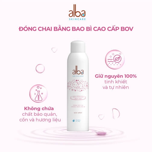 Xịt khoáng chống hăm cho bé Alba 300ml