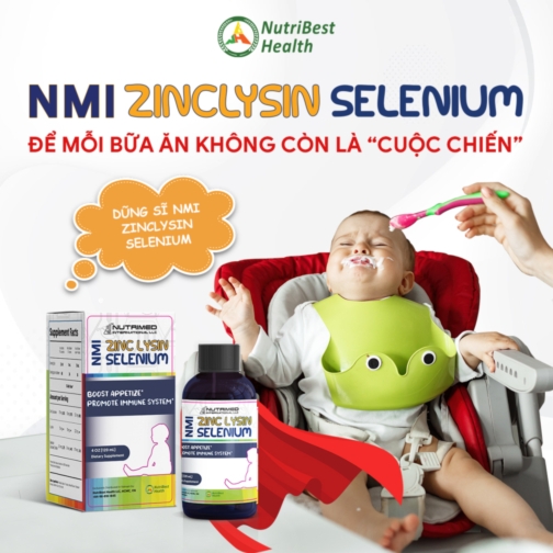 Thực phẩm bảo vệ sức khỏe NMI - ZINC LYSIN & SELENIUM