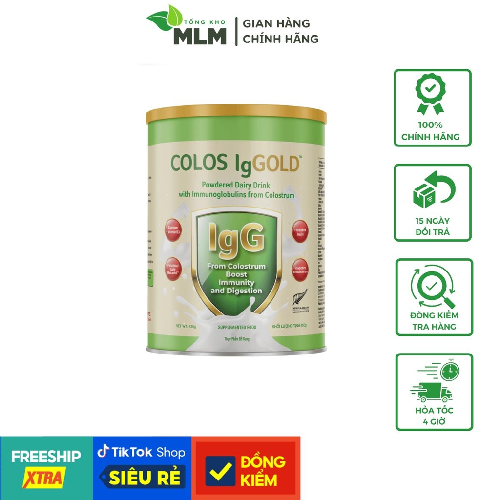 Thực phẩm bổ sung sữa non COLOS IgGOLD (COLOS IgGOLD LON)