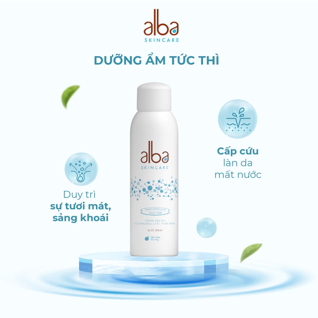 Xịt khoáng chăm sóc da giàu khoáng chất thiên nhiên Alba Skincare 150ml