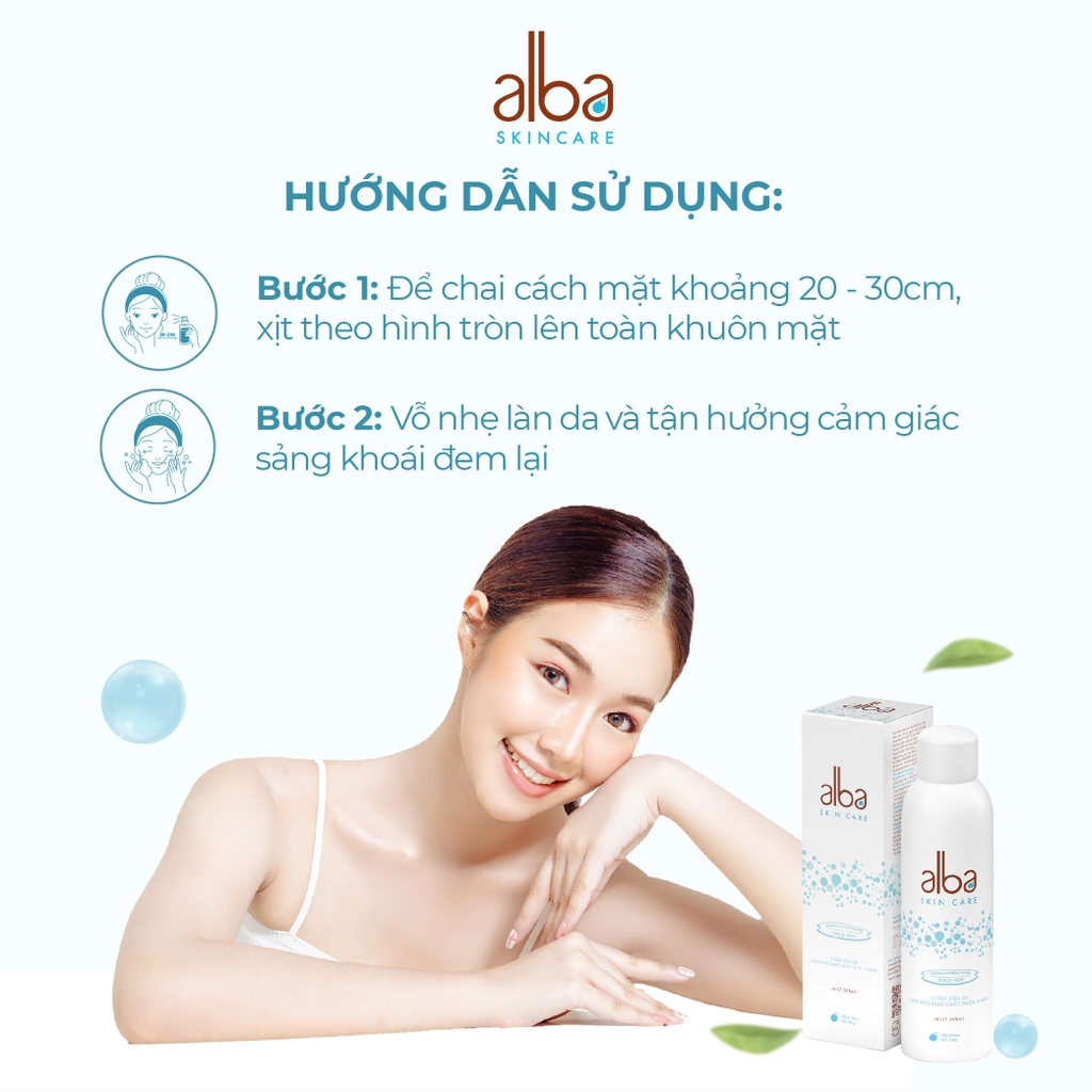 Xịt khoáng chăm sóc da giàu khoáng chất thiên nhiên Alba Skincare 150ml