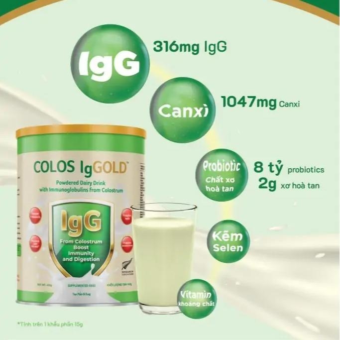 Thực phẩm bổ sung sữa non COLOS IgGOLD (COLOS IgGOLD LON)