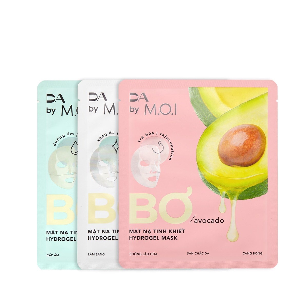 [MUA 2 TẶNG 1] Mặt Nạ M.O.I Bơ Tinh Khiết Dạng Gel 10g/ Miếng Hydrogel Mask Hộp 3 Miếng