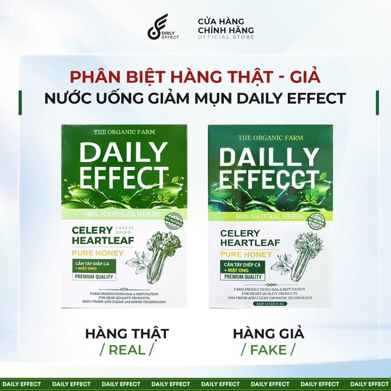 [CHÍNH HÃNG] COMBO X3 - Nước Uống Detox Cần Tây Diếp Cá Mật Ong DAILY EFFECT (hộp 14 gói) Nutriway