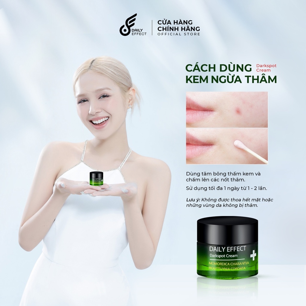 Kem mờ thâm, phục hồi da DAILY EFFECT - DAILY DARKSPOT CREAM 10g Nutriway