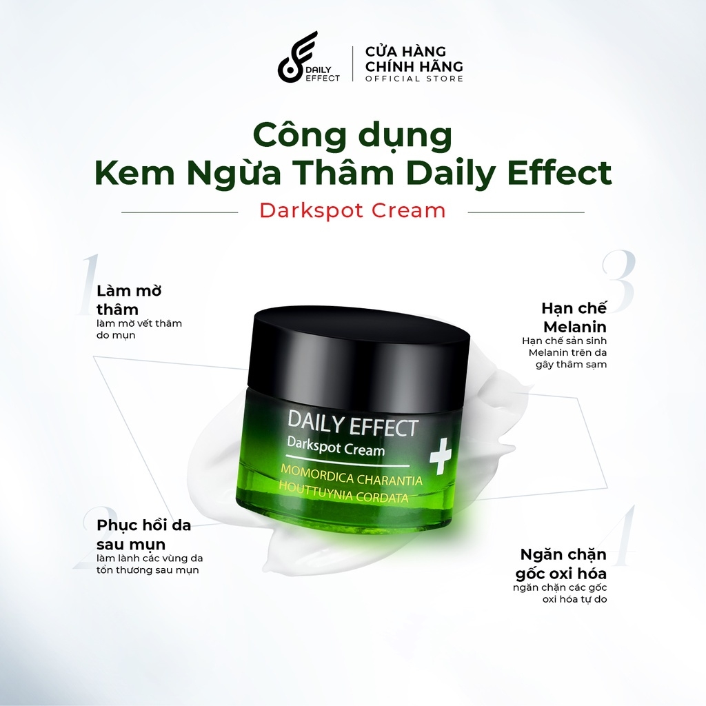 Kem mờ thâm, phục hồi da DAILY EFFECT - DAILY DARKSPOT CREAM 10g Nutriway