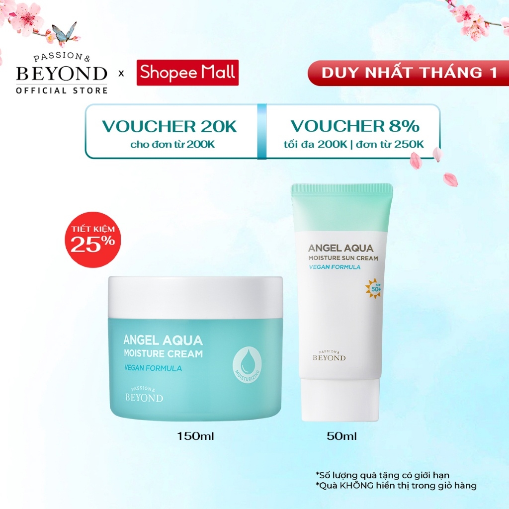 Kem dưỡng ẩm dịu da Beyond Angel Aqua Moisture Cream 150ml (BEYOND ANGEL AQUA MOISTURE CREAM)