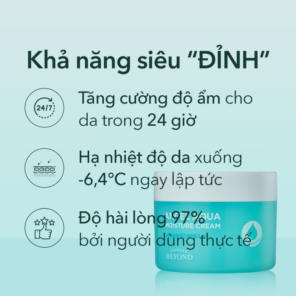 Kem dưỡng ẩm dịu da Beyond Angel Aqua Moisture Cream 150ml (BEYOND ANGEL AQUA MOISTURE CREAM)