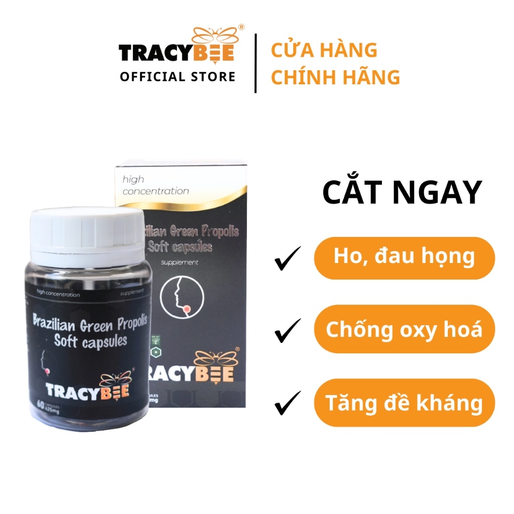 Thực Phẩm Bảo Vệ Sức Khỏe: Brazilian Green Propolis Soft Capsules