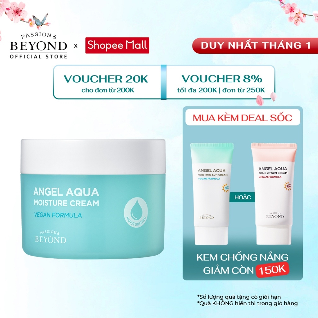 Kem dưỡng ẩm dịu da Beyond Angel Aqua Moisture Cream 150ml (BEYOND ANGEL AQUA MOISTURE CREAM)