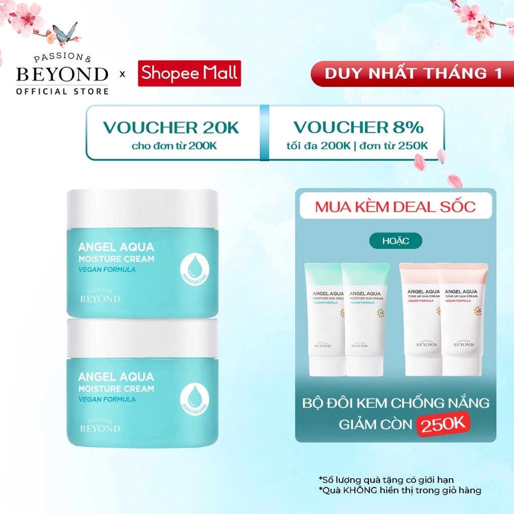 Kem dưỡng ẩm dịu da Beyond Angel Aqua Moisture Cream 150ml (BEYOND ANGEL AQUA MOISTURE CREAM)