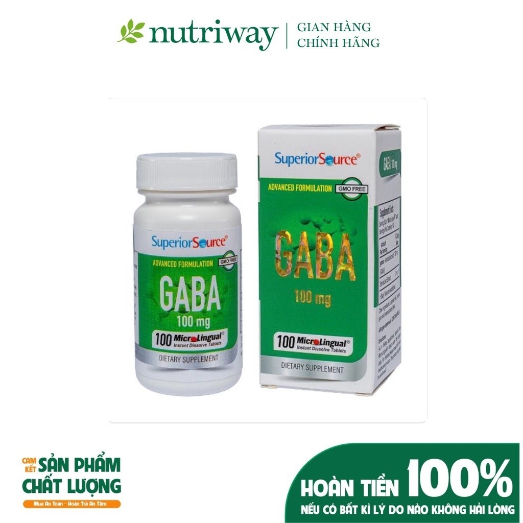 Thực phẩm bảo vệ sức khỏe GABA 100mg