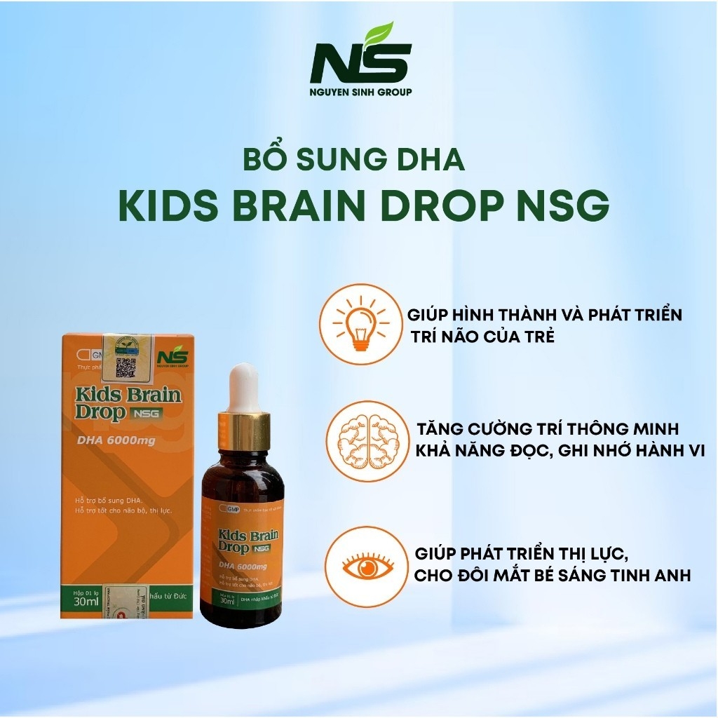 Thực phẩm bảo vệ sức khỏe Kids Brain Drop NSG