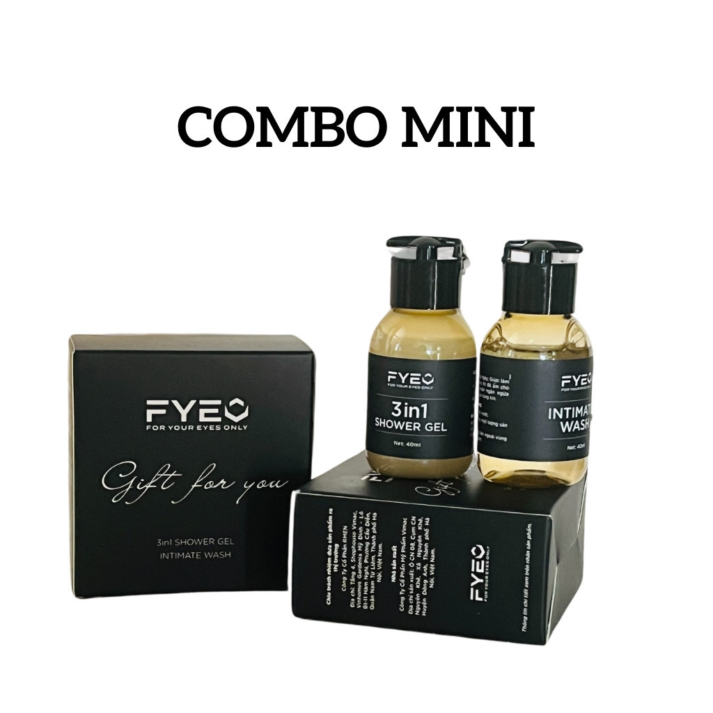 Dung dịch vệ sinh nam FYEO Nutriway khử mùi, làm sạch - Hương nước hoa Pháp cao cấp chính hãng với 3 tầng hương