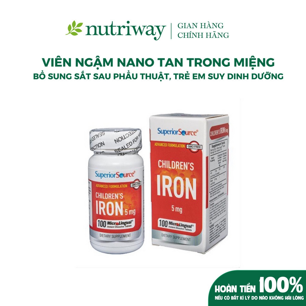 Thực phẩm bảo vệ sức khỏe CHILDREN'S IRON 5mg