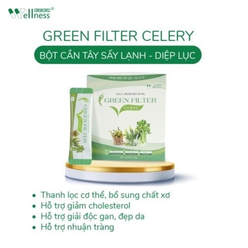 Thực phẩm bổ sung Green Filter Celery - Bột cần tây sấy lạnh bổ sung chất xơ